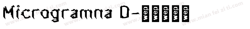 Microgramna D字体转换